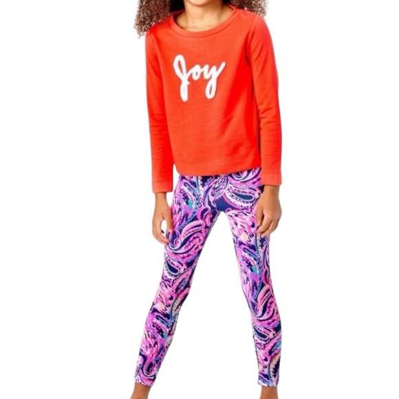 NWT Lilly Pulitzer MINI RAMI SWEATSHIRT Sz L (8-10) JOY - Picture 2 of 12
